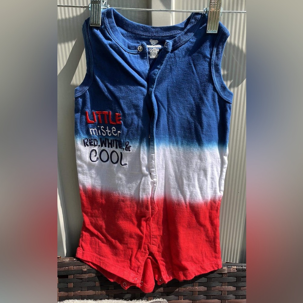 KoalaKids Red, White and Blue onesie